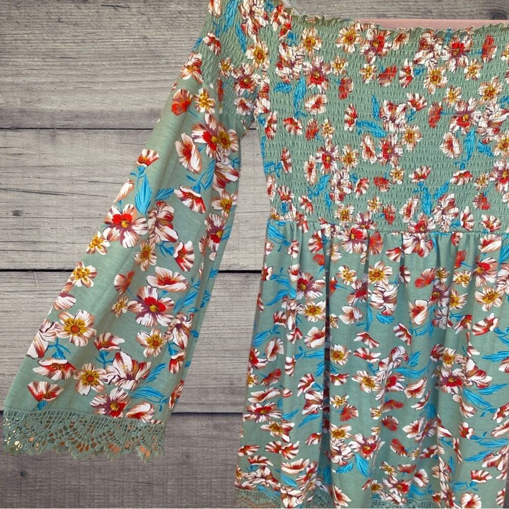 Xhilaration off shoulder floral print dress - Picture 3 of 5